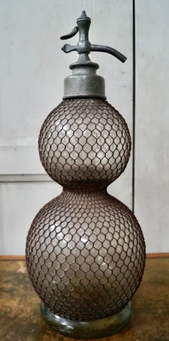Pamono French Double Gourd Soda Syphon, 1890s><noscript><img width=