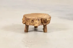 Pamono French Elm Side Table, 1900><noscript><img width=