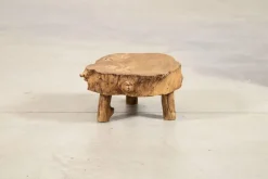 Pamono French Elm Side Table, 1900><noscript><img width=