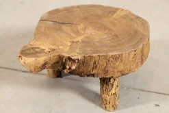 Online Pamono French Elm Side Table, 1900
