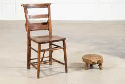 Online Pamono French Elm Side Table, 1900