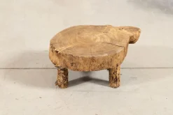 Online Pamono French Elm Side Table, 1900