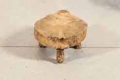 Online Pamono French Elm Side Table, 1900