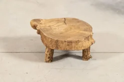 Online Pamono French Elm Side Table, 1900