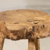 Hot Pamono French Elm Side Table, 1900