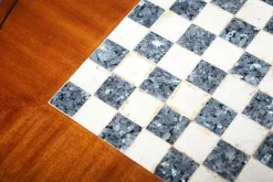 Pamono French Empire Hardwood Chess Table in Marble & Ormolu, 1900s><noscript><img width=