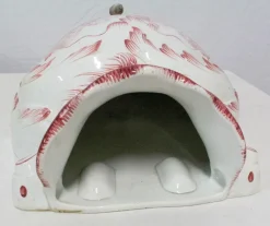 Pamono French Faience Wall Fountain, 19th Century><noscript><img width=