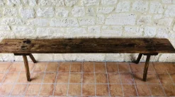 New Pamono French Farmhouse Bench, 1940s