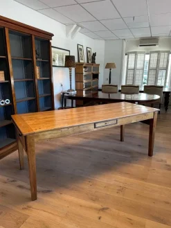 Pamono French Farmhouse Table in Cherry><noscript><img width=