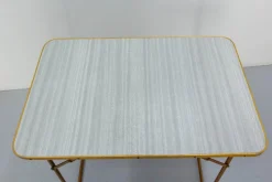 Discount Pamono French Folding Camping Chairs and Table, 1950s, Set of 5