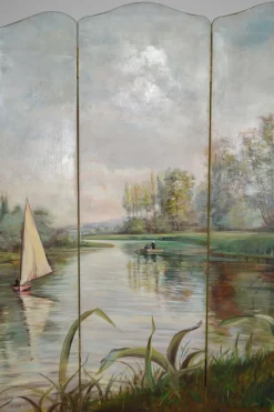 Pamono French Folding Screen by Charles Frechon, 1894><noscript><img width=