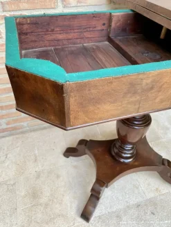 Discount Pamono French Fold-Over Game Table in Walnut, 1920