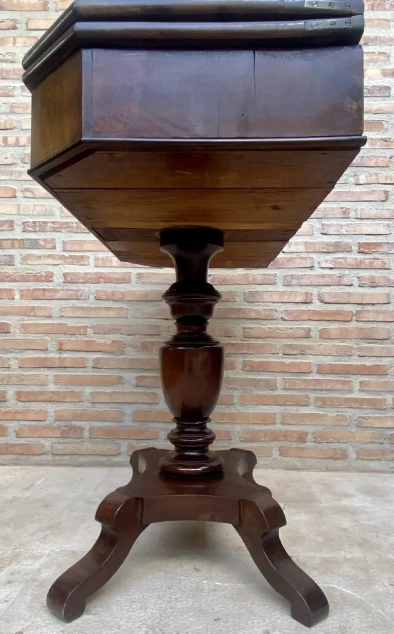 Discount Pamono French Fold-Over Game Table in Walnut, 1920