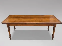 New Pamono French Fruitwood Farmhouse Dining Table, 1860s