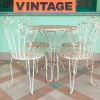 Pamono French Garden Table and Chairs in Iron, 1960s, Set of 5> Garden Tables
