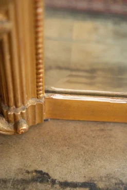 Pamono French Gilded Wood Mirror, 19th Century><noscript><img width=