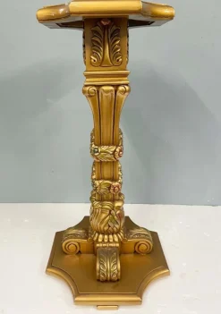Best Pamono French Gilt Pedestal Stands, 1930s, Set of 2