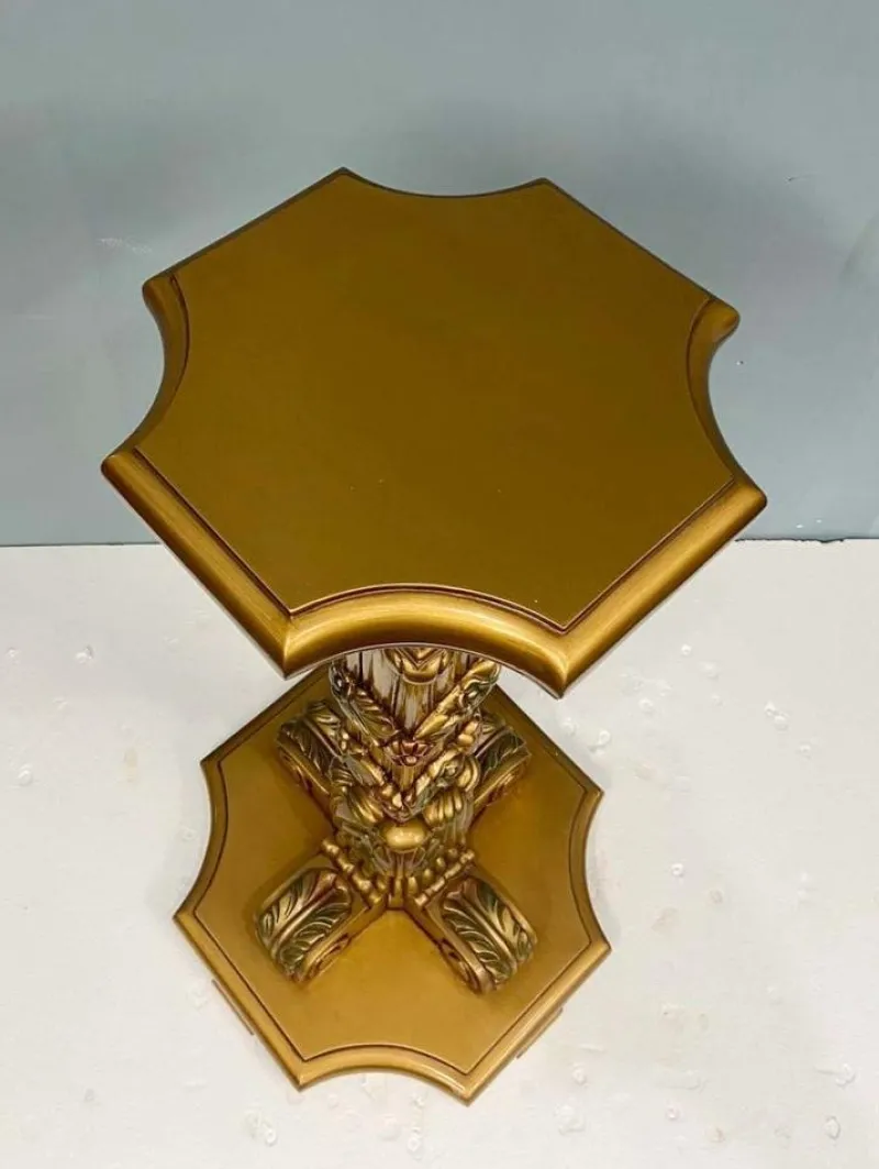Best Pamono French Gilt Pedestal Stands, 1930s, Set of 2