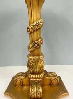 Best Pamono French Gilt Pedestal Stands, 1930s, Set of 2
