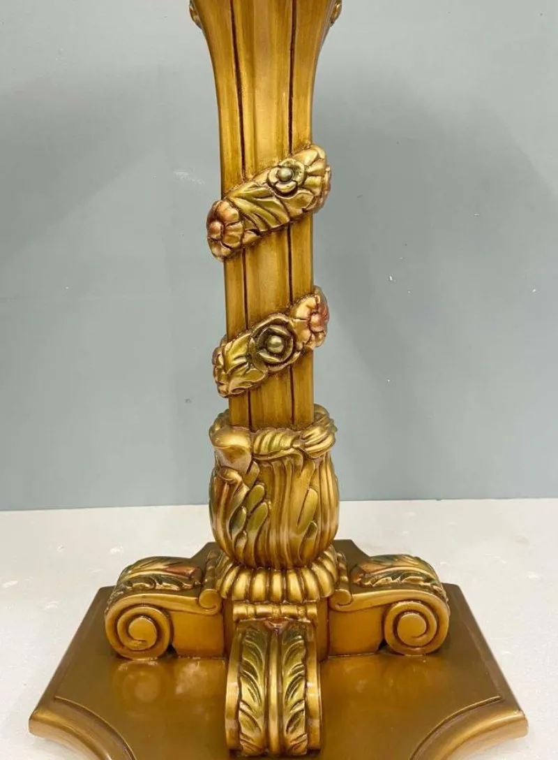 Best Pamono French Gilt Pedestal Stands, 1930s, Set of 2