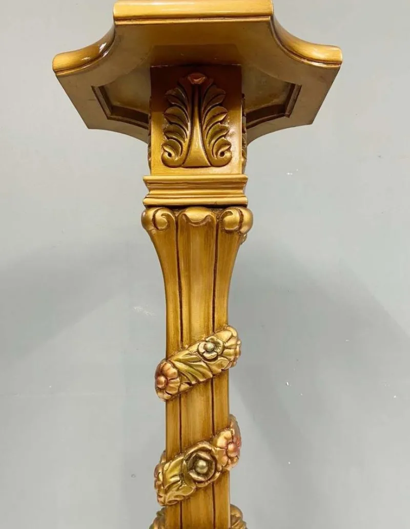 Best Pamono French Gilt Pedestal Stands, 1930s, Set of 2