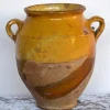 Pamono French Glazed Pottery Confit Pot, 1800s> Garden Accessories
