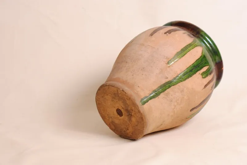 Pamono French Glazed Terracotta Planter, 1950s> Planters And Jardiniere