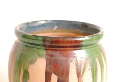 Pamono French Glazed Terracotta Planter, 1950s><noscript><img width=