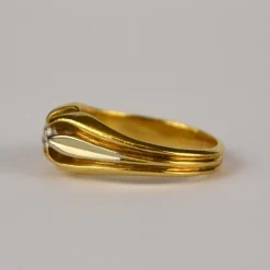 Pamono French Gold Ring with Diamond><noscript><img width=