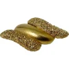 Pamono French Gold Tone Brooch attributed to Nina Ricci, 1980s> Brooches