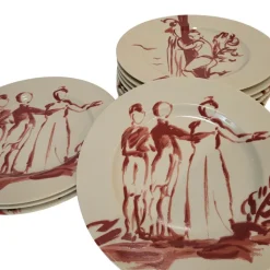 Pamono French Gonesse Plates from Royal Limoges, 1990s, Set of 6> Serving Dishes