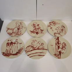 Pamono French Gonesse Plates from Royal Limoges, 1990s, Set of 6><noscript><img width=
