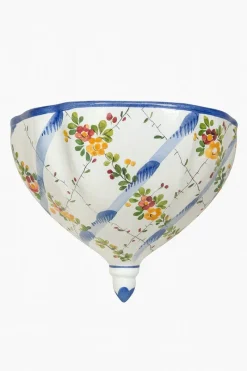 Outlet Pamono French Hand-Painted Ceramic Wall-Mounted Washbasin