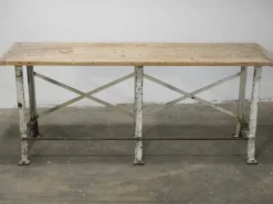 Pamono French Industrial Bench, 1920s> Worktables & Workbenches