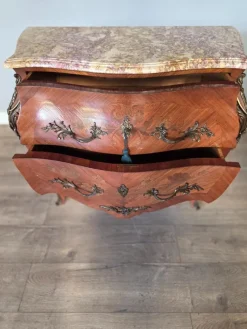 Pamono French Inlaid Marble Top Commode><noscript><img width=