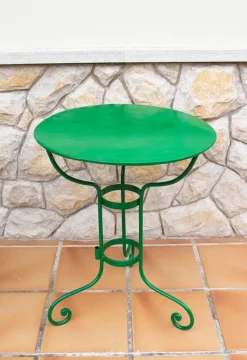 Pamono French Iron Garden Table. 1940s> Garden Tables