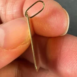 Outlet Pamono French Je Taime Postcard 18k Yellow Gold Love Charm, 1970s