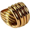 Pamono French 18k Yellow Gold Spring Ring, 1950s> Rings