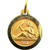 Clearance Pamono French 18k Yellow Gold Zodiac Virgo Charm Pendant, 1950s