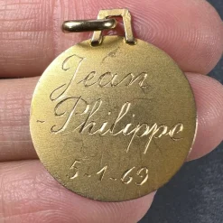Online Pamono French 18k Yellow Gold Zodiac Capricorn Charm Pendant, 1970s