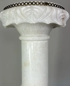 Pamono French Lighting Column Mounted on Brass Paws><noscript><img width=