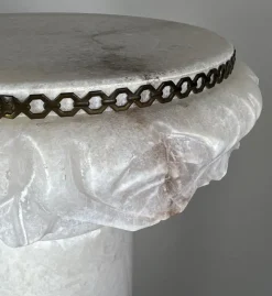 Pamono French Lighting Column Mounted on Brass Paws><noscript><img width=