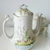 Pamono French Limoges Porcelain Coffee Pot by Barny Rigoni & Langle, 1920s> Coffee & Tea Service