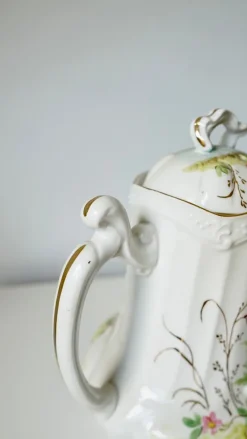 Pamono French Limoges Porcelain Coffee Pot by Barny Rigoni & Langle, 1920s><noscript><img width=