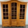 Pamono French Louis XIV Style Oak Display Bookcase> Cabinets & Wardrobes