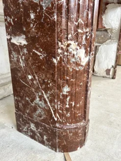 Pamono French Louis XVI Marble Fireplace, 1880s><noscript><img width=