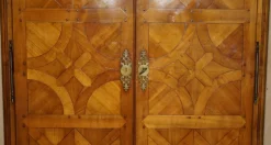 Pamono French Louis XVI Parquetry Burr Walnut Panelled Wardrobe><noscript><img width=