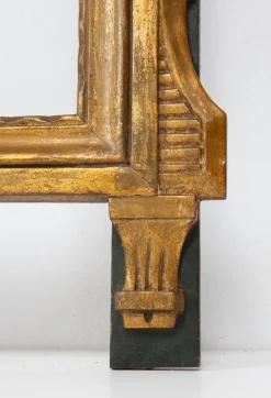 Pamono French Louis XVI Style Gilt Mirror with Crest, 1930s><noscript><img width=