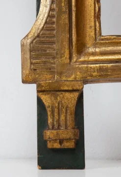 Pamono French Louis XVI Style Gilt Mirror with Crest, 1930s><noscript><img width=