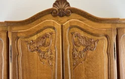 Pamono French Louis XVI Style Oak 4-Door Armoire><noscript><img width=